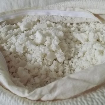 shredded natural latex in pillow